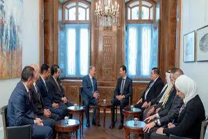 
دیدار هیئت پارلمانی اردن با بشار اسد
