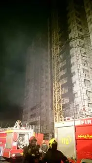  وقوع آتش سوزی در برج 320 واحدی مشهد