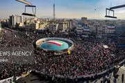 تصویر ماندگار روز تاریخی ۲۲ دی در تهران
