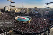 تصویر ماندگار روز تاریخی ۲۲ دی در تهران
