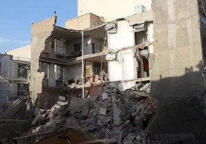 ریزش ساختمان 5 طبقه در تهرانسر
