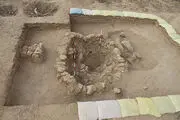 
کشف بقایای انسان سوخته‌ عصر آهن 
