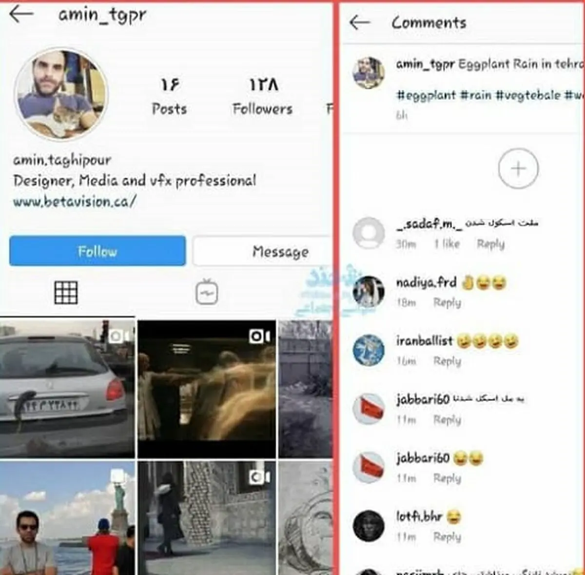 دستگیری سازنده‌های کلیپ بارش بادمجان
