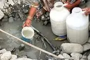 کمبود آب آشامیدنی درمنطقه بشاگرد / تصاویر