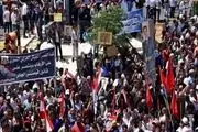تظاهرات مردم سوریه علیه آمریکا 

