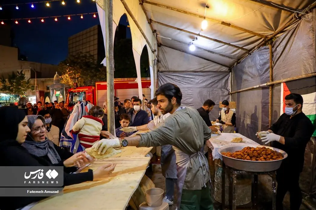 ضیافت افطاری فلسطینی/گزارش تصویری