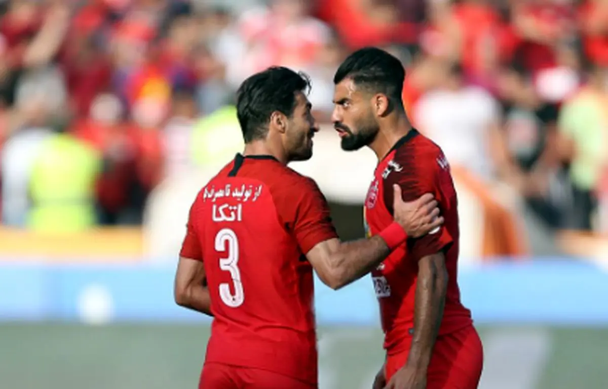 مشاجره لفظی شجاع و کنعانیزادگان در تمرین پرسپولیس