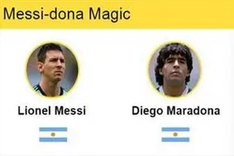 مقایسه جالب مسی و مارادونا + عکس