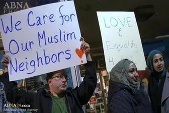 تظاهرات مسلمانان مقابل کاخ سفید