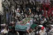 تشییع پیکر شهید گمنام/ گزارش تصویری