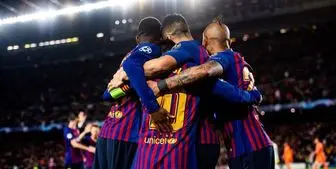 پیروزی ارزشمند بارسلونا در شب درخشش مسی 
