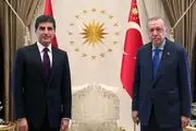 نیچروان بارزانی با اردوغان در ترکیه دیدار کرد