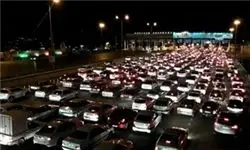 ورودی های تهران قفل شد/ ترافیک شدید در محورهای شرقی تهران