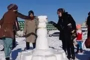 برگزاری جشنواره تندیس‌های یخی در اردبیل 