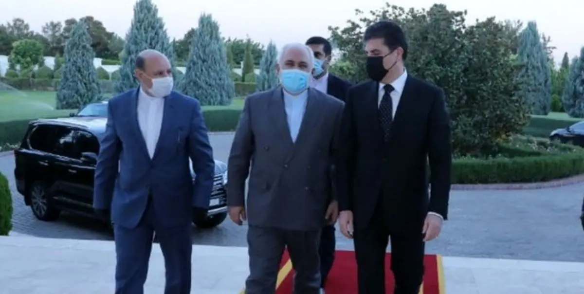 دیدار و گفتگوی ظریف با بارزانی
