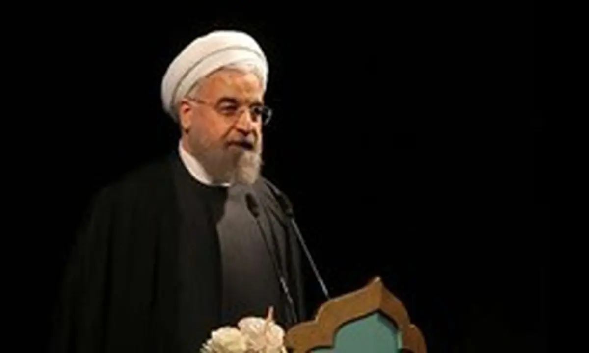 حضور روحانی در اربعین ارتحال آیت الله هاشمی رفسنجانی