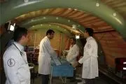 بیمارستان صحرایی ارتش در مرز چذابه خوزستان برپا شد