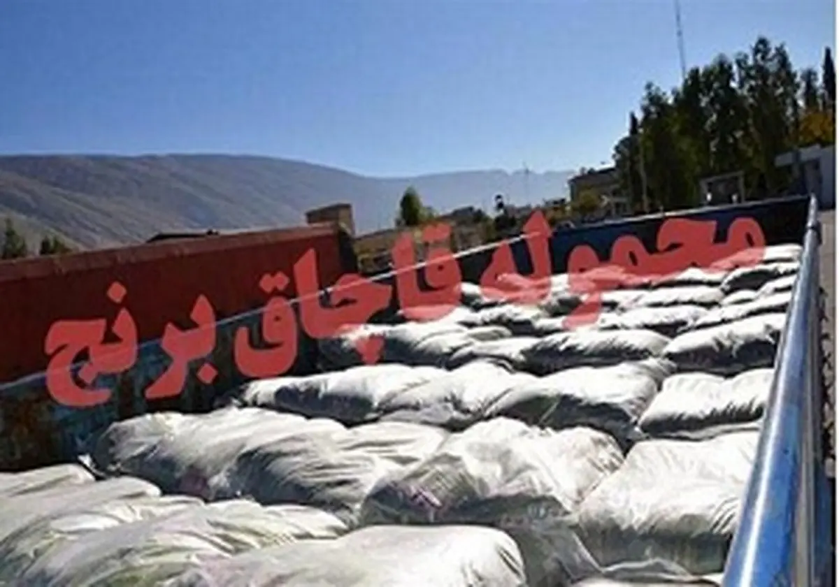 توقیف 16 تن برنج خارجی قاچاق در لردگان