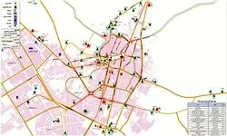 موکب‌های ایرانی مستقر در شهر کربلا+ عکس و نقشه 