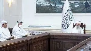 دیدار وزیر خارجه قطر با نخست وزیر طالبان