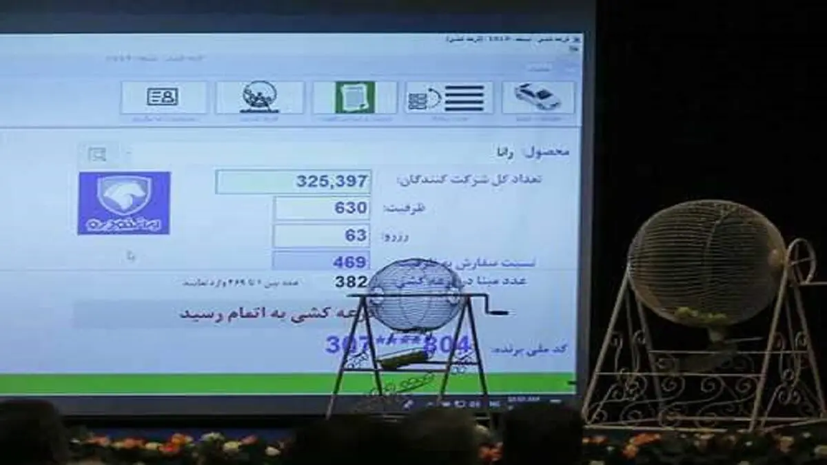  اعلام نتایج قرعه کشی پیش فروش ایران خودرو