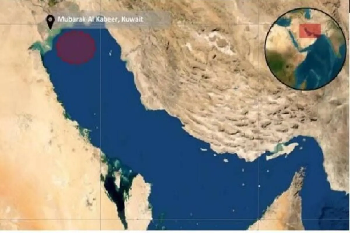 وقوع حادثه دریایی در سواحل کویت