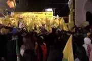 شادی خیابانی حامیان حزب‌الله در پی پیروزی برخی نامزدهای‌شان+فیلم