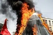 خیمه سوزان ظهر عاشورا/گزارش تصویری
