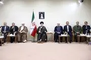 دیدار رئیس‌جمهور و اعضای هیئت دولت با امام‌خامنه‌ای