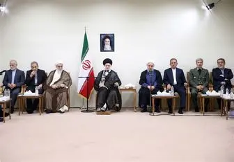دیدار رئیس‌جمهور و اعضای هیئت دولت با امام‌خامنه‌ای