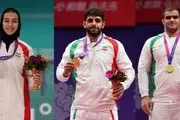  بازی‌های آسیایی هانگژو| صعود یک پله ایران با 2 طلای فرنگی 