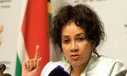 مواضع تند ضد صهیونیستی وزیر خارجه آفریقای جنوبی 