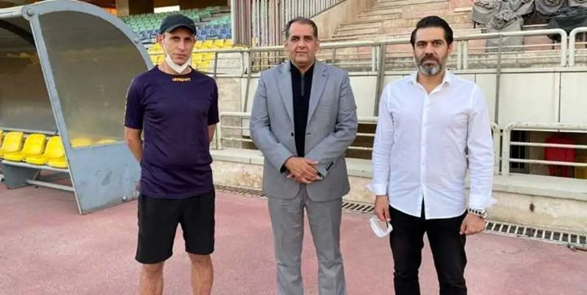 حضور رسولپناه در تمرین سرخپوشان