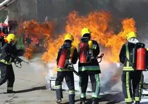 مرگ مامور آتش نشانی هنگام اطفای حریق