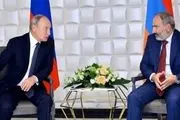 تماس تلفنی نخست وزیر ارمنستان و رئیس جمهور روسیه