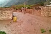 وقوع سیل در بخش طرهان شهرستان کوهدشت
