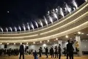 نورافشانی آسمان تهران به یاد پدران مدافع حرم