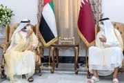 دیدار حاکم دبی با امیر قطر پس از چهار سال در اجلاس بغداد