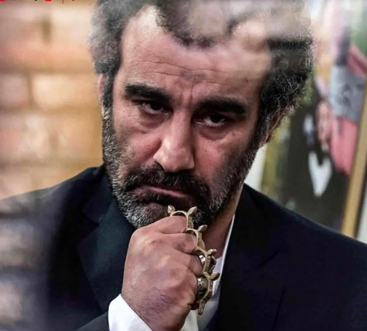 شوخی بامزه محسن تنابنده در اتاق گریم /فیلم