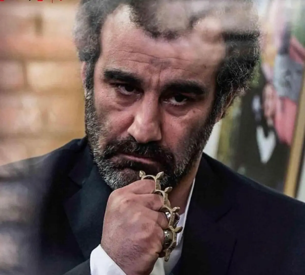 شوخی بامزه محسن تنابنده در اتاق گریم /فیلم