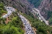 ببینید| جاده چالوس از ساعت ۹ صبح امروز یک طرفه شد