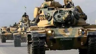 تانکهای ارتش ترکیه درمرزسوریه مستقرشدند