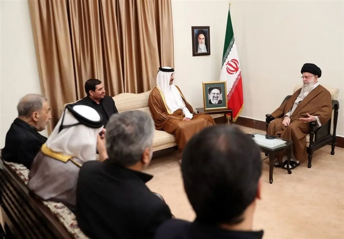 رهبر انقلاب در دیدار امیر قطر: حرکت کشور هیچ تغییری نمیکند
