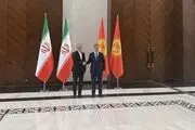 دیدار روسای‌جمهور ایران و قرقیزستان در حاشیۀ اجلاس شانگهای 