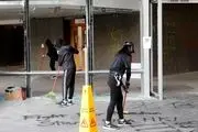 سربازان چینی به کمک پاکسازی خیابان‌های هنگ‌کنگ آمدند