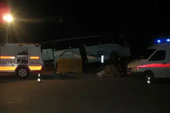واژگونی اتوبوس زائران کربلا