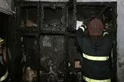 آتش سوزی در یک آپارتمان مسکونی / گزارش تصویری