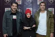 الناز حبیبی و هادی کاظمی در اکران مردمی «عینک قرمز»