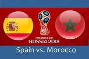 
اسپانیا ۲ - مراکش ۲/ مراکش حذف شد اسپانیا صعود کرد

