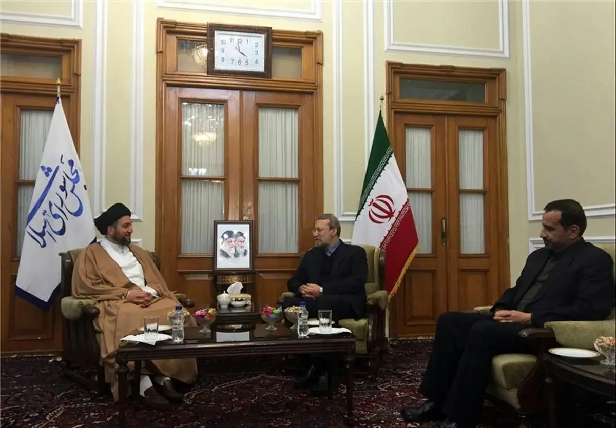 عمار حکیم با لاریجانی دیدار کرد